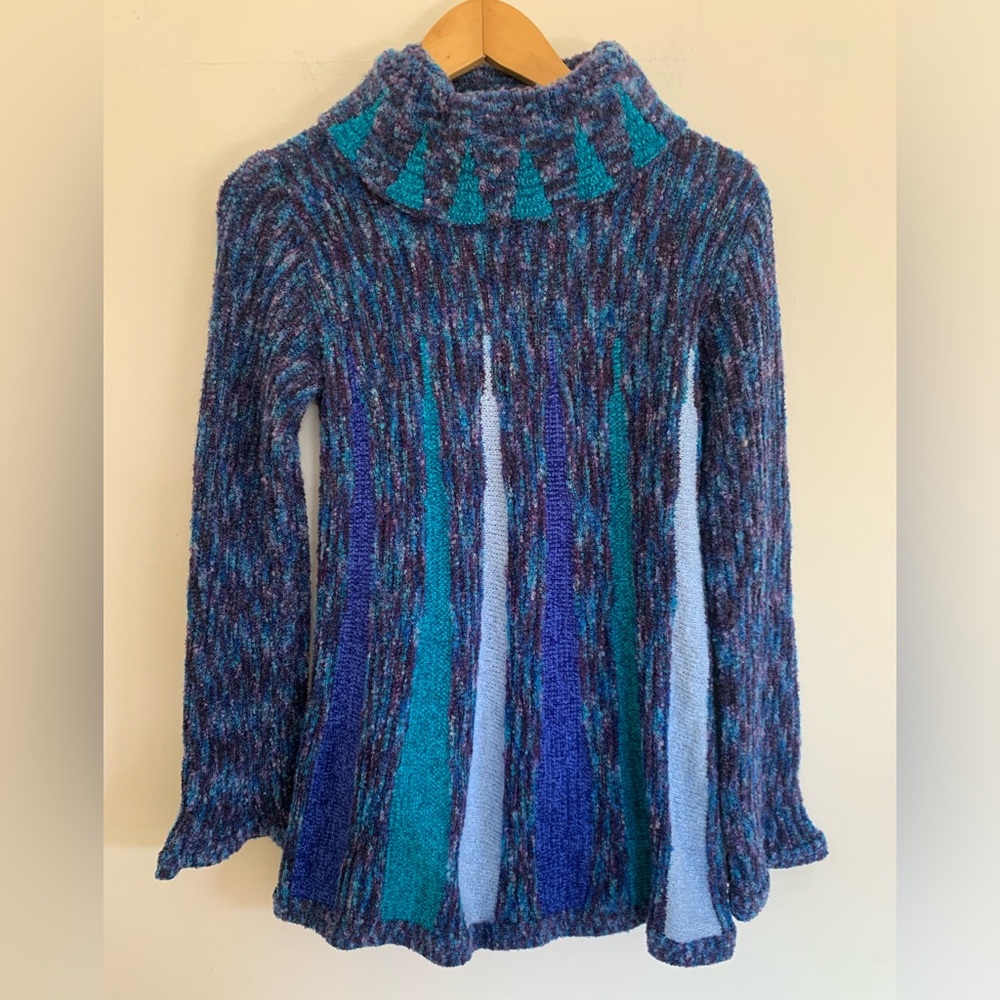 Alberto Makali Sport Blue Turtleneck Sweater‎